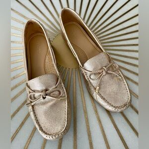 Michael Kors Sutton Moccasins in Pale Gold
